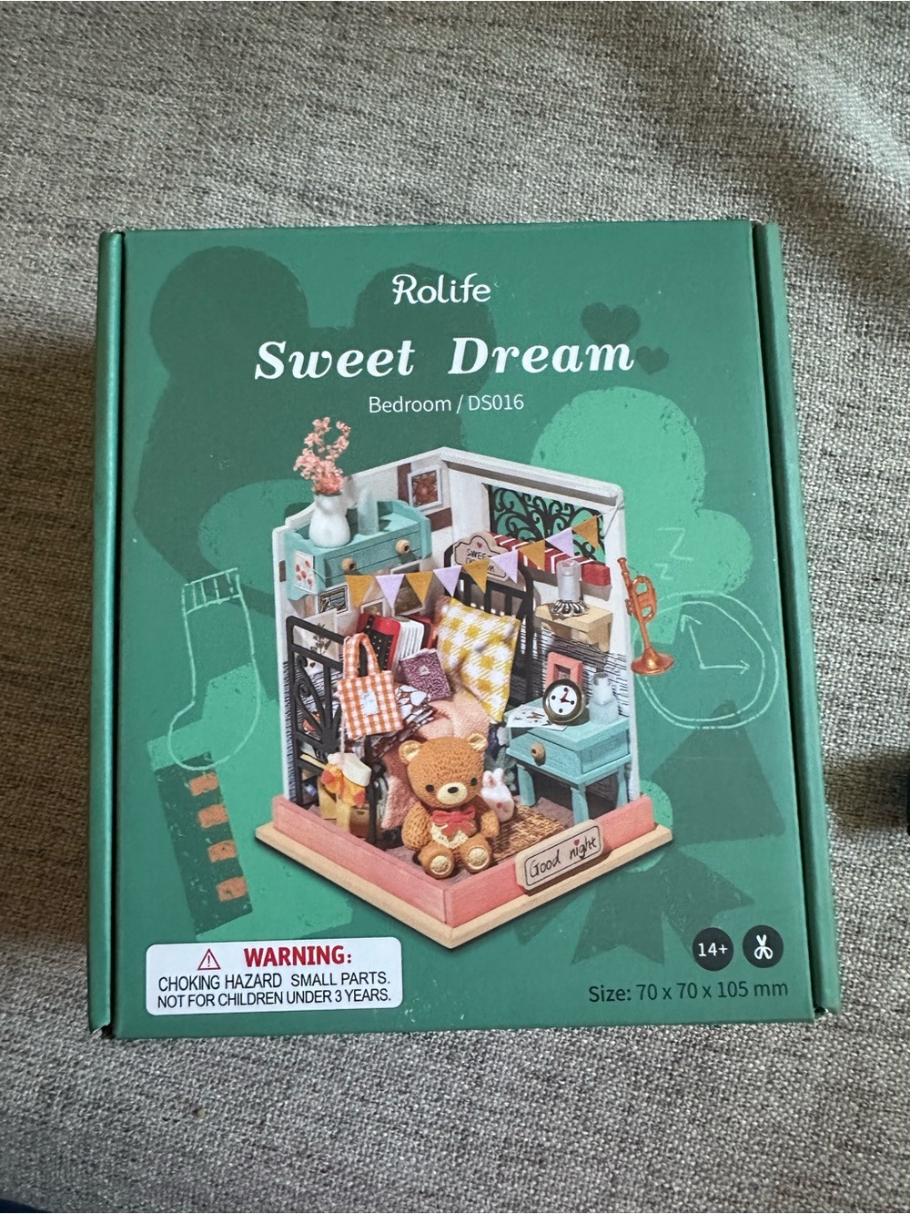 Rolodex Sweet Dream Miniature Bedroom Kit in Green